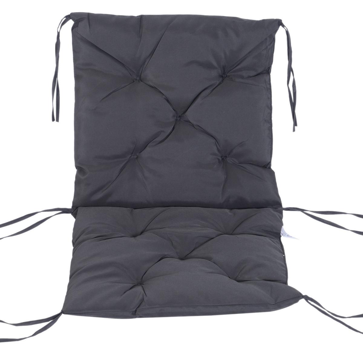 SITZKISSEN, Oxford, Schaumstoff, Grau - Grau, Textil (50/8/98cm) - Outsunny