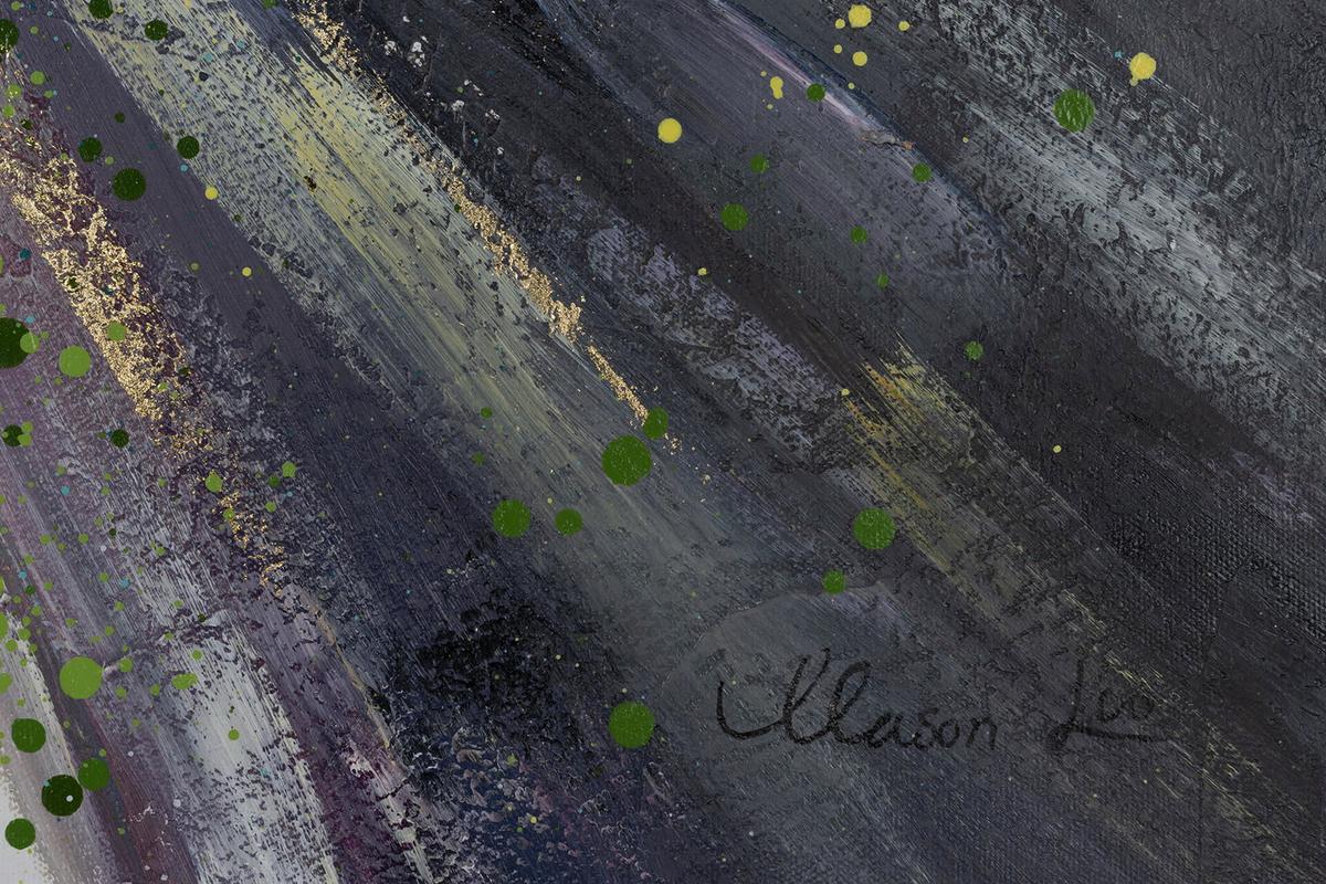 ACRYLBILD HANDGEMALT 100/75 cm - Braun/Grün, Holz/Textil (100/75cm) - KUNSTLOFT