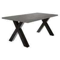 ESSTISCH ausziehbar Eike 7 140 x 90 x 75 Esszimmertisch Schwarzstahl/Graphit - Grau, Holz (140/90/75cm) - 58aufmkessel