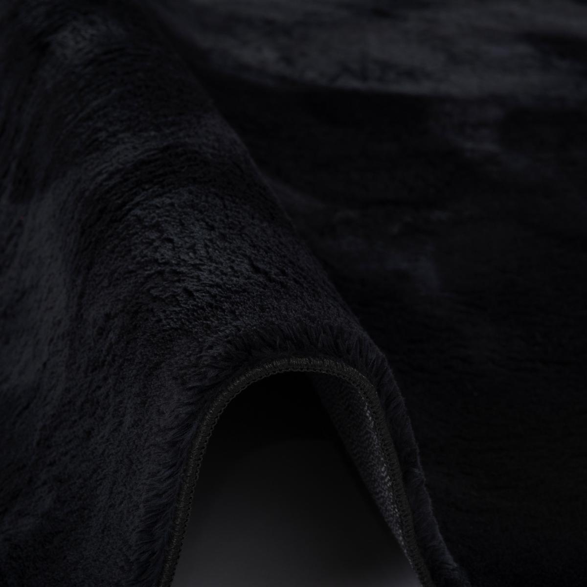 FELLTEPPICH SUPER SOFT PEARL - Schwarz, Textil (140/200cm) - Pergamon