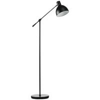 STEHLAMPE höhenverstellbar, 40 W Stehleuchte exkl. Leuchtmittel mit E27 Sockel - Schwarz, Metall (30/30/131cm) - HOMCOM