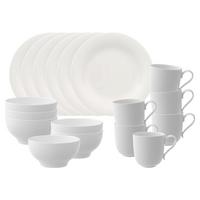 FRÜHSTÜCKS-SET New Cottage Basic weiß 18-tlg. - Weiß, Keramik (2/2/2cm) - Villeroy & Boch