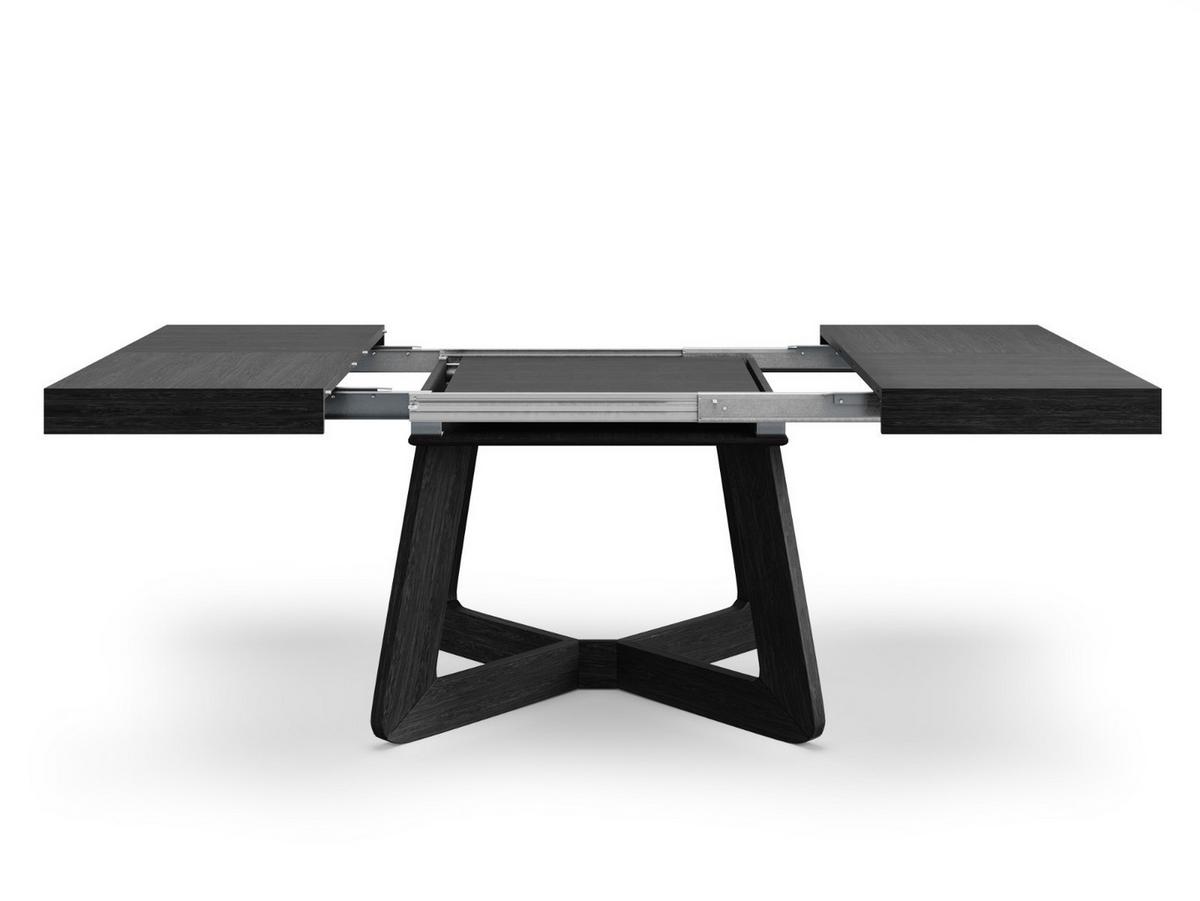 ESSTISCH PIAZZA Ausziehbar 130 - 230 / 130 x 76 cm - Schwarz, Holz (130/130/76cm) - MASSENO