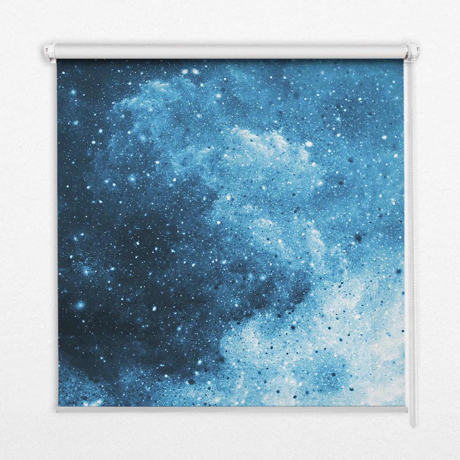 INNENROLLO - Fensterrollo - Rollo - 150x180 cm - Kosmos - Blau, Kunststoff (150/180/0.5cm) - TULUP