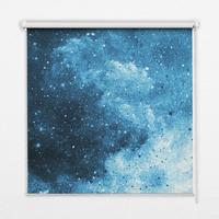 INNENROLLO - Fensterrollo - Rollo - 150x180 cm - Kosmos - Blau, Kunststoff (150/180/0.5cm) - TULUP