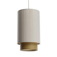 HÄNGELEUCHTE Beige 20/105 cm - Braun, Kunststoff (35/0.3/105cm) - ONZENO