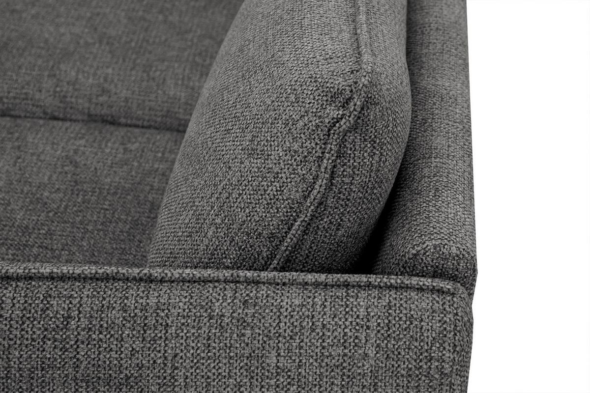 ECKSOFA HOSTEN 4-Sitzer, anthrazit - Anthrazit/Schwarz, Holzwerkstoff/Textil (158/269cm) - Wozimo