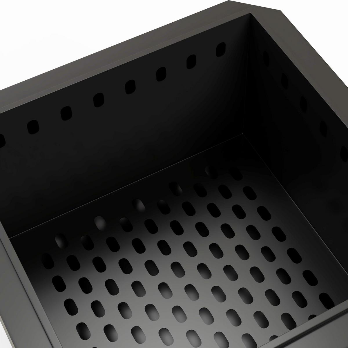 FEUERSCHALE, Metall, Schwarz - Schwarz, Metall (48/41/48cm) - Outsunny