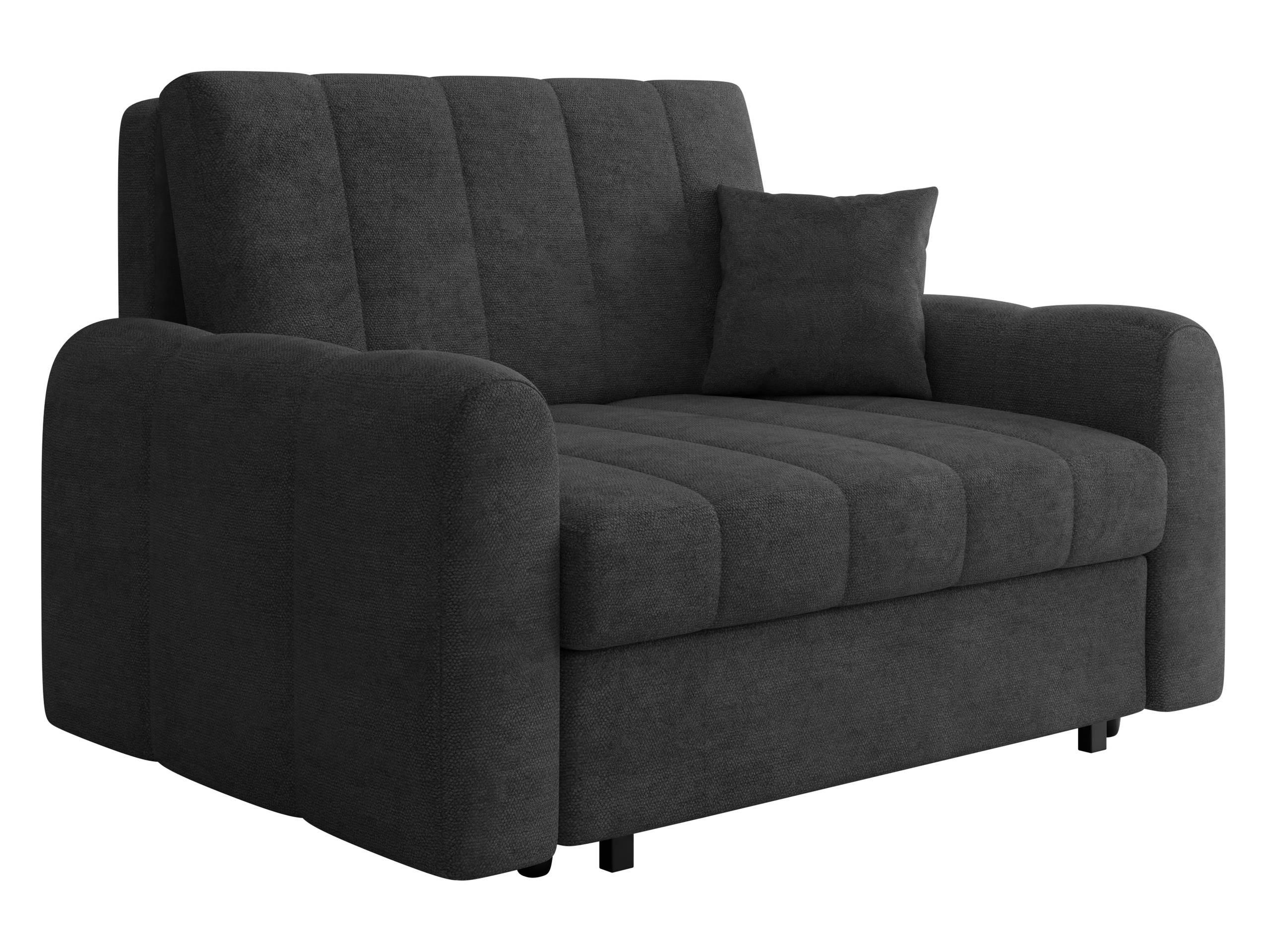 SCHLAFSOFA Viva Moon II - Anthrazit/Schwarz, Holz/Metall (148/85/98cm) - MIRJAN24