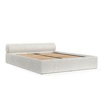 POLSTERBETT Solvo mit Stauraum 140/200 cm Creme im Neve Stoff - Creme/Schwarz, Holz/Holzwerkstoff (140/200cm) - AltaBeds