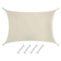 SONNENSEGEL 200/300 cm beige, rechteckig - Beige, Kunststoff (200/300cm) - Amanka