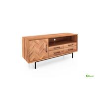 TV-STÄNDER BREIT LEON Kernbuche - Kernbuche, Holz (144/65/45cm) - byoak