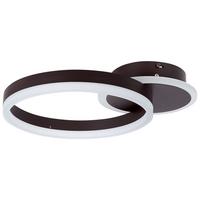DECKENLEUCHTE Glyde 30/38/9 cm - Braun, Metall (30/38/9cm) - Beliani