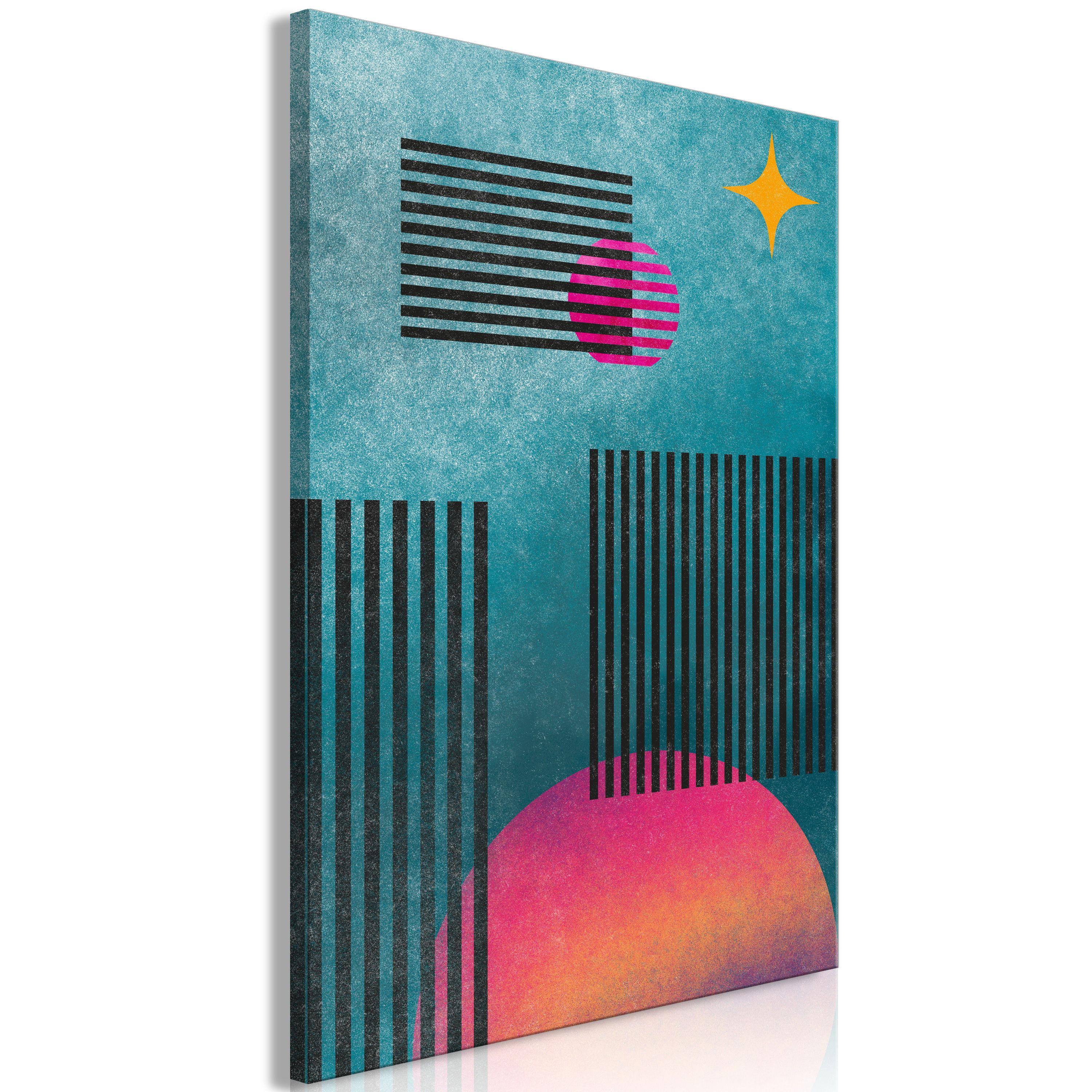 KUNSTDRUCK Bunt 40/60 cm - Multicolor, Textil (40/60cm) - KUNSTLOFT
