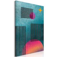 KUNSTDRUCK Bunt 40/60 cm - Multicolor, Textil (40/60cm) - KUNSTLOFT
