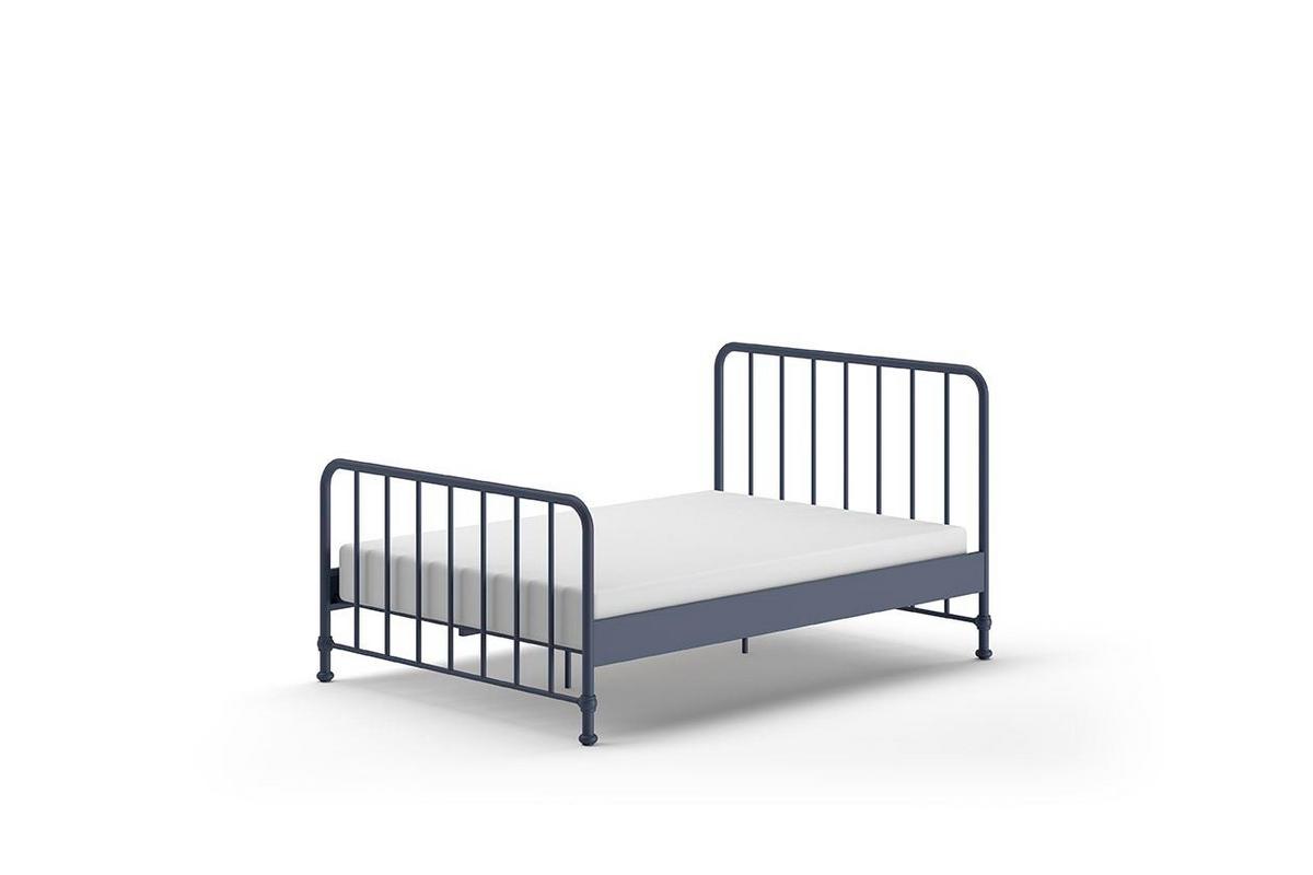 METALLBETT Kay 147x110x207 aus Metall in Blau matt - Blau, Metall (140/200cm) - 58aufmkessel