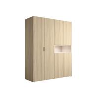 KLEIDERSCHRANK Barista Oak, Wüstensand 161/202/58 - Eichefarben, Holzwerkstoff (161/202/58cm) - RAUMHIRSCH FURNITURE