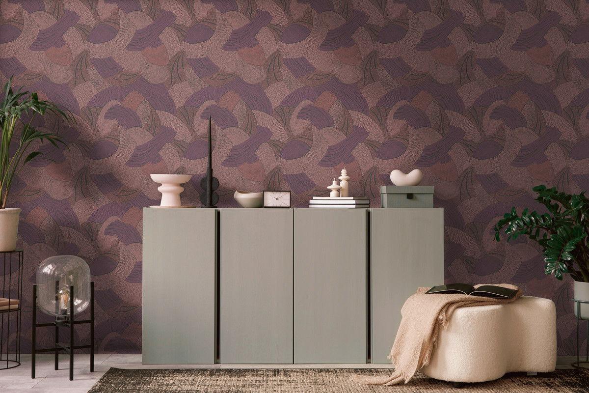 VLIESTAPETE Rot 53/1005 cm - Rot, Textil (53/1cm) - KUNSTLOFT