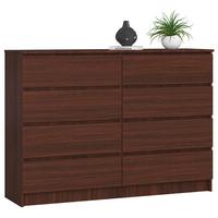 KOMMODE Dunkelbraun 99/138/40 - Dunkelbraun, Holzwerkstoff (138/99/40cm) - RAUMHIRSCH FURNITURE