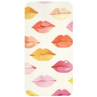 WC-VORLEGER Lippen - Bunt - Glänzend Toilettenvorleger 60x120 cm - Rosa, Textil (60/1cm) - OnlyWow