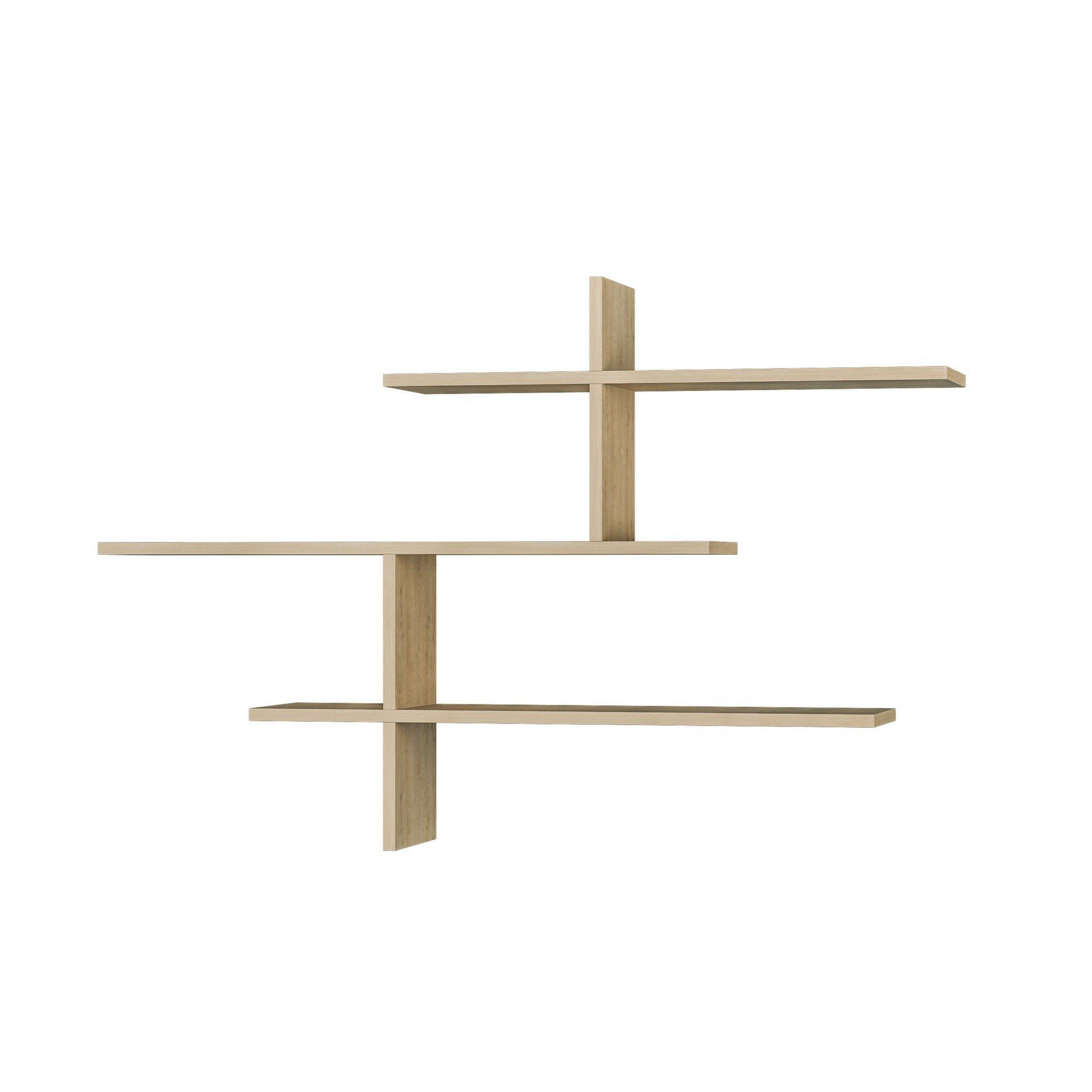 WANDREGAL Leo 123/22/80 cm - Eichefarben, Holzwerkstoff (22/80.5/123cm) - Calicosy