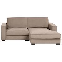 ECKSOFA Stoff Taupe linksseitig Kolding - Taupe/Beige, Textil (228/152cm) - Beliani