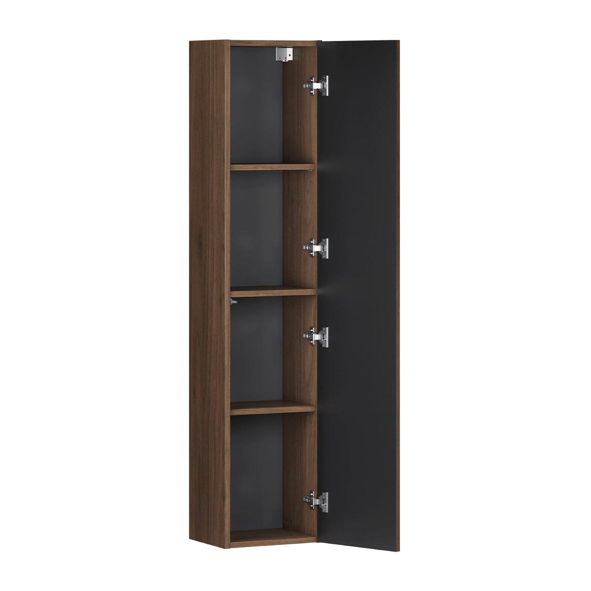 HÄNGESÄULE Elias Dunkles Holz - Braun, Holzwerkstoff (30/140/25.5cm) - Petits-meubles
