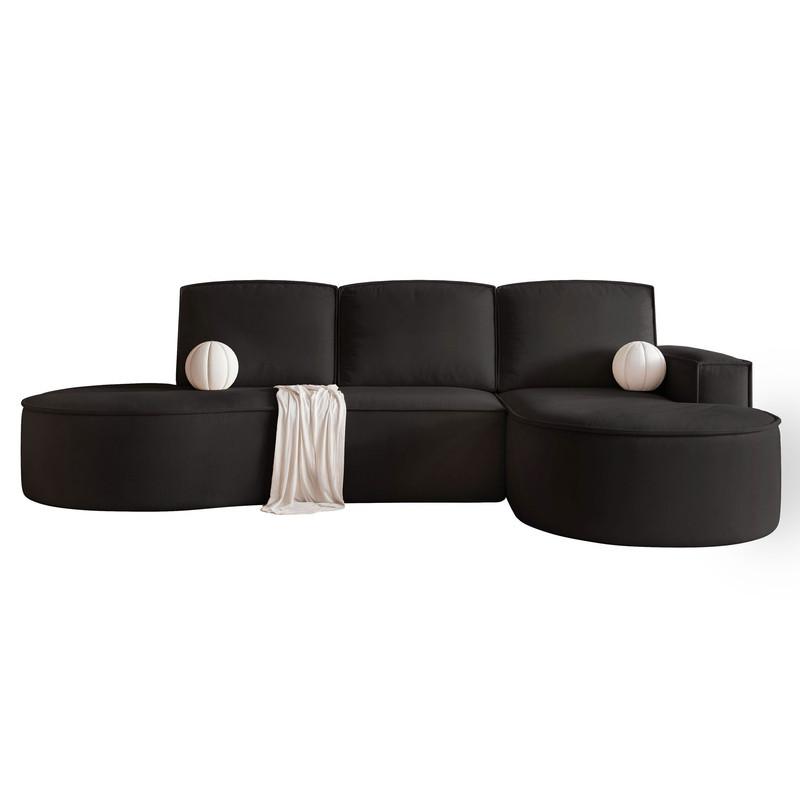 ECKSOFA SOFIA mit Schlaffunktion und Bettkasten Anthrazit - Anthrazit, Holzwerkstoff/Kunststoff (277/157cm) - Idohome