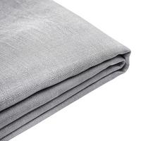 BETTRAHMENBEZUG 120/200 cm Hellgrau Fitou - Dunkelgrau, Textil (130/214cm) - Beliani