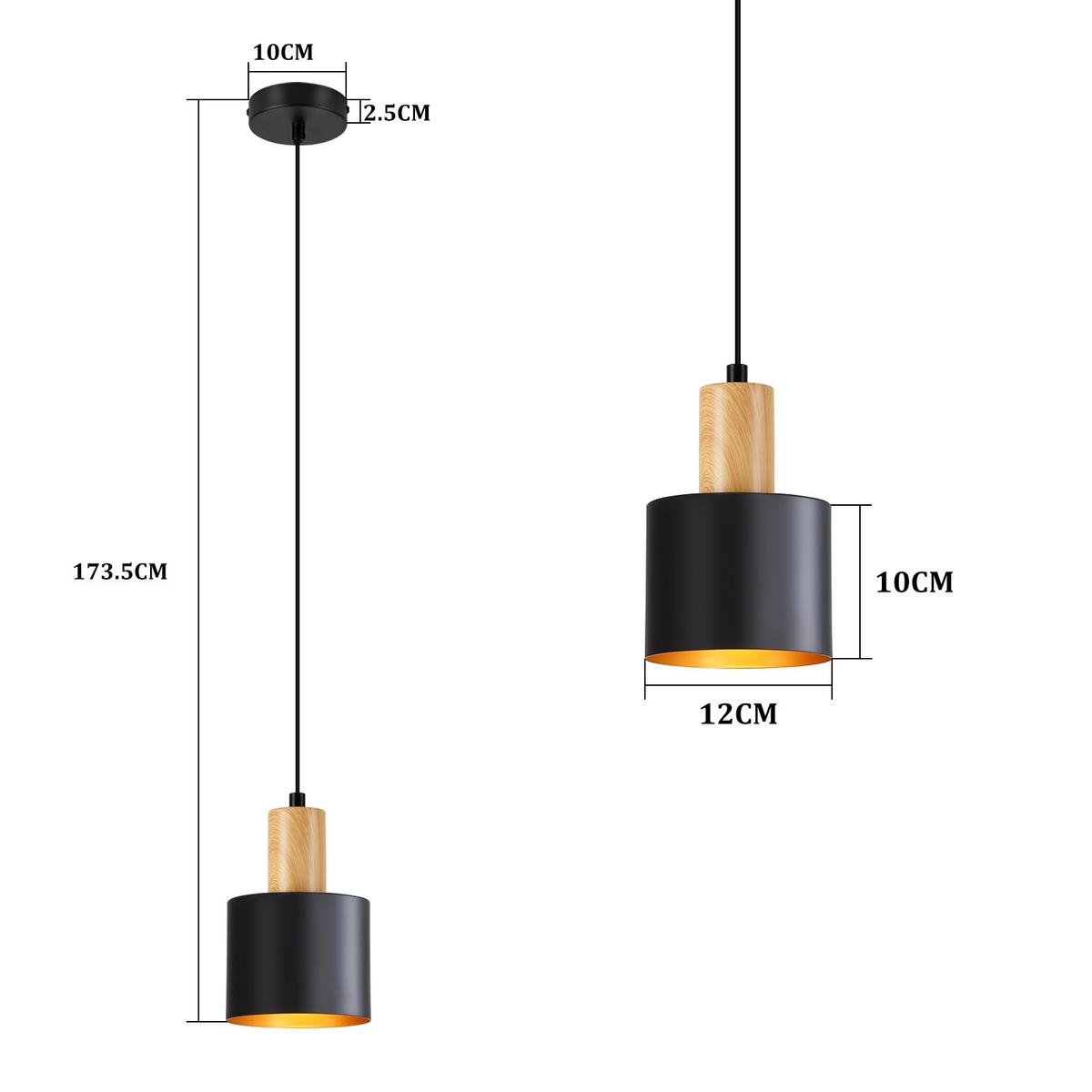 PENDELLEUCHTE Corinor 12/10/173.5 cm - Schwarz, Metall (12/10/173.5cm) - ZMH