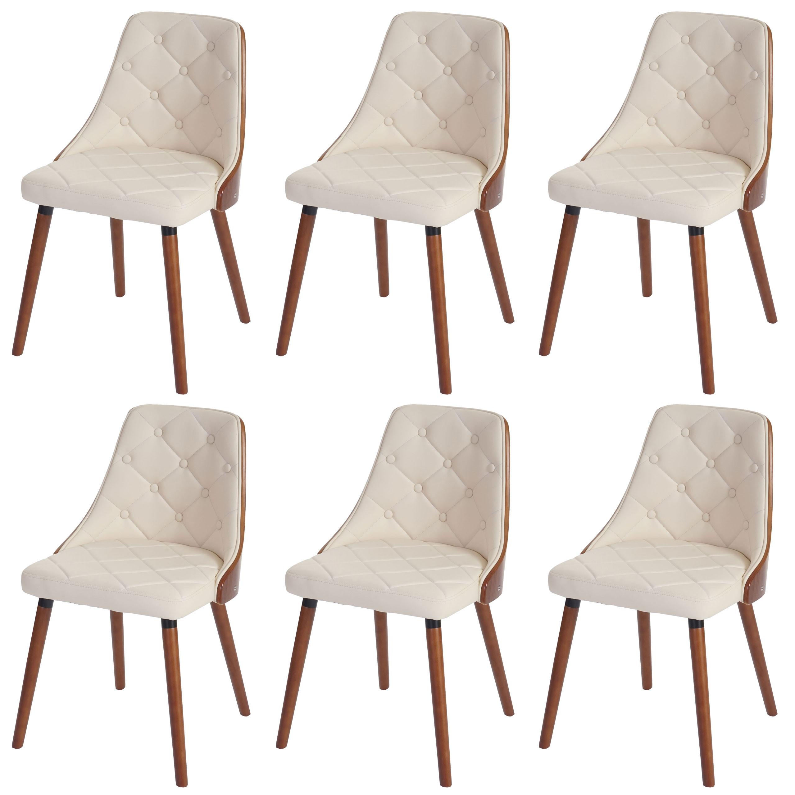 ESSZIMMERSTUHL Beige 6er-Set - Beige/Creme, Textil (50/82/53cm) - MCW