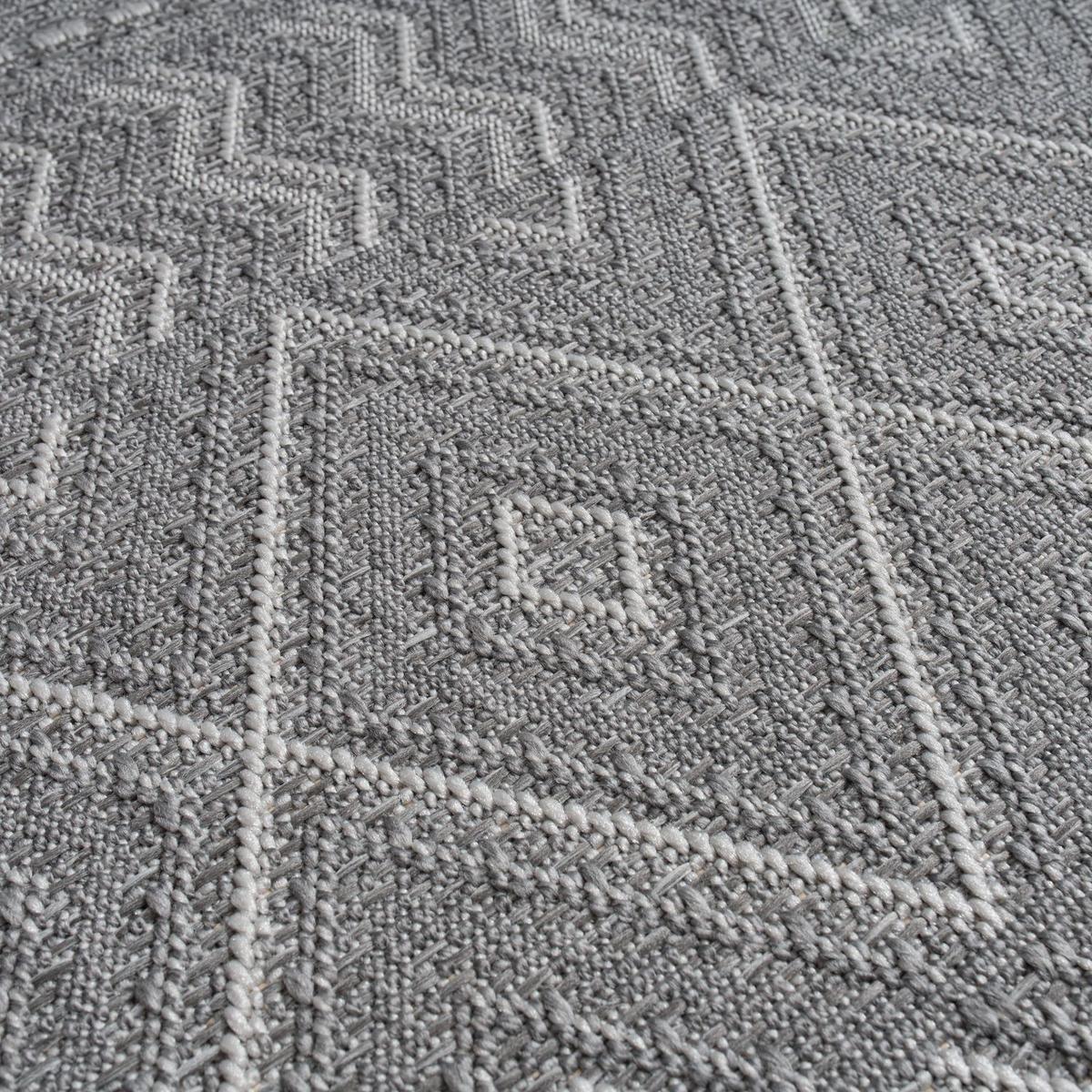 OUTDOORTEPPICH Grau-Dunkelgrau 80 x 250 cm - Dunkelgrau, Kunststoff (80/250cm) - TT Home