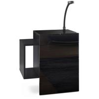 NACHTTISCH Queens Front in Schwarz Hochglanz - Schwarz Hochglanz, Holzwerkstoff (60/63/36cm) - Vladon
