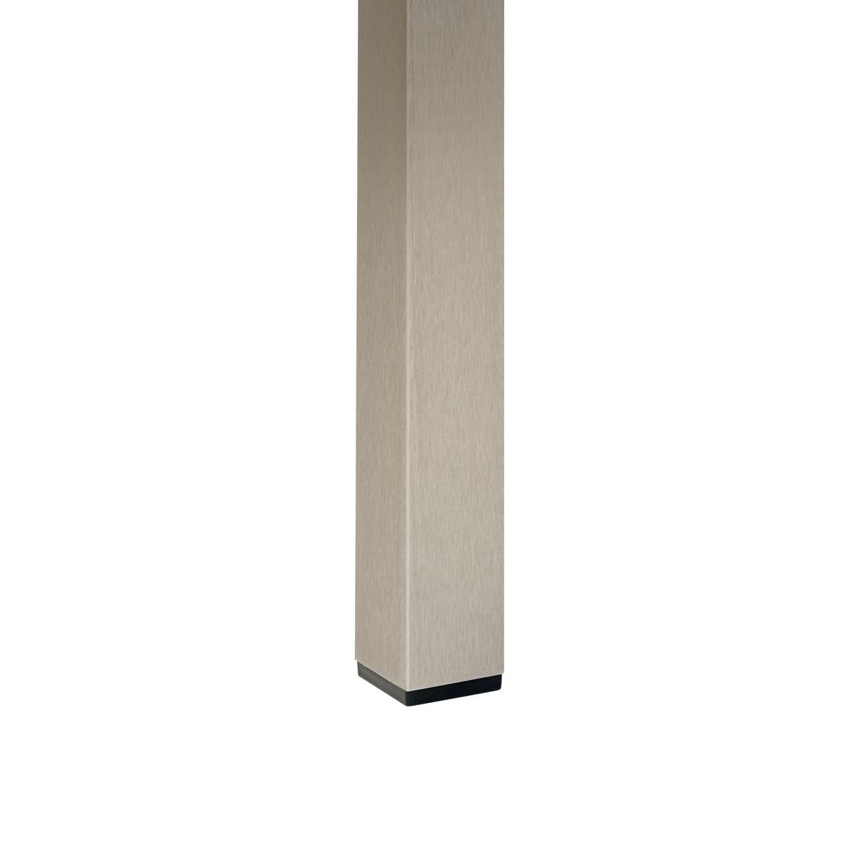 GARTENTISCH Aluminium schwarz 180/90 cm Vernio - Schwarz, Holz (180/90/76cm) - Beliani