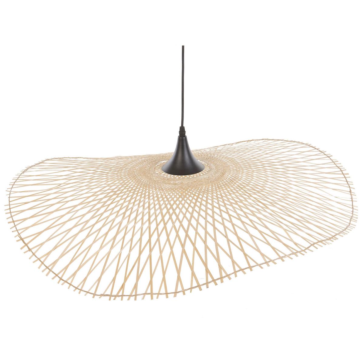 HÄNGELEUCHTE Floyd 80/80/130 cm - Hellbraun, Holz (80/80/130cm) - Beliani