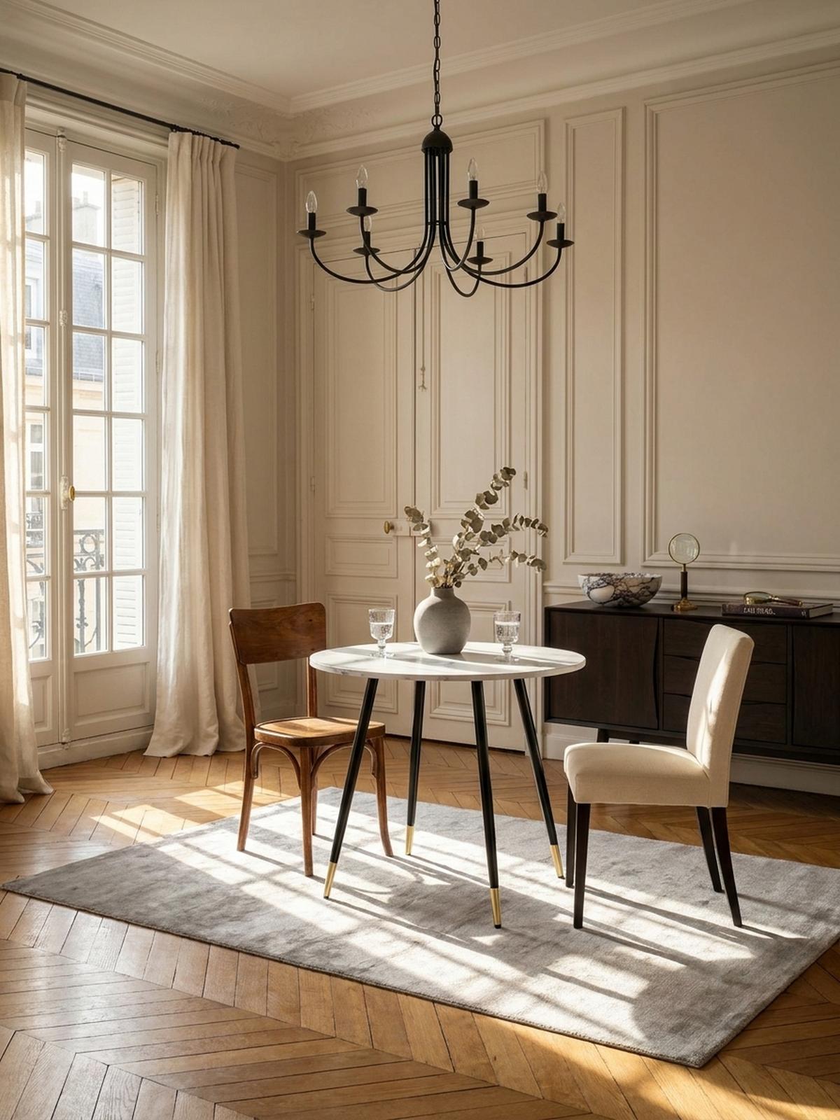 ESSTISCH Marmoroptik Metall Rund Modern, Weiß 75x75x76 cm - Goldfarben/Weiß, Holzwerkstoff/Metall (75/75/76cm) - KADIMA DESIGN