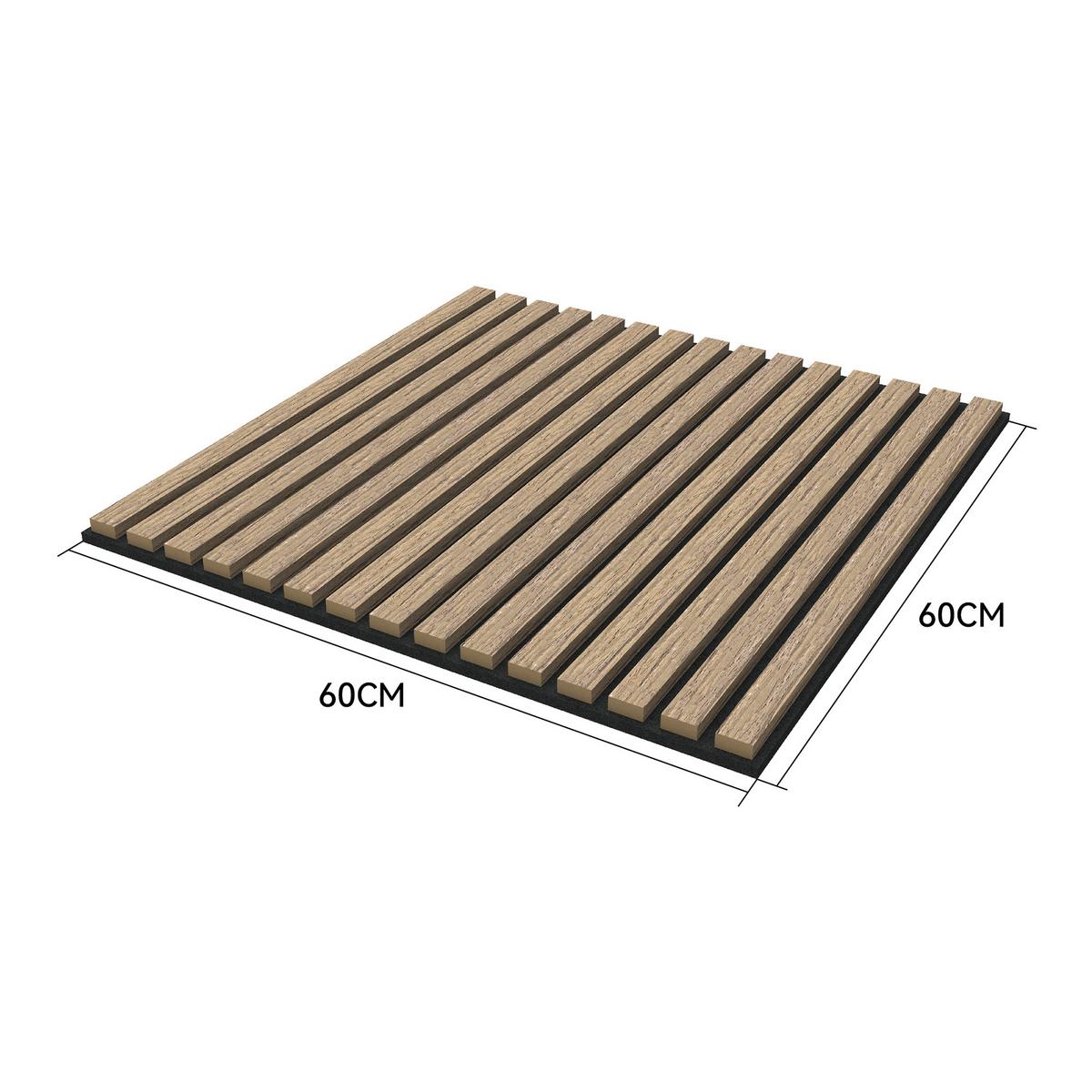 AKUSTIK WANDPANEEL-SET Vang 4-TLG. II - Walnussfarben, Holzwerkstoff/Kunststoff (60/60/2.1cm) - NEU.HOLZ
