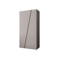 DREHTÜRENSCHRANK Zen 100 cm - Kaschmir/Goldfarben, Holzwerkstoff/Kunststoff (100/202/50cm) - MIRJAN24