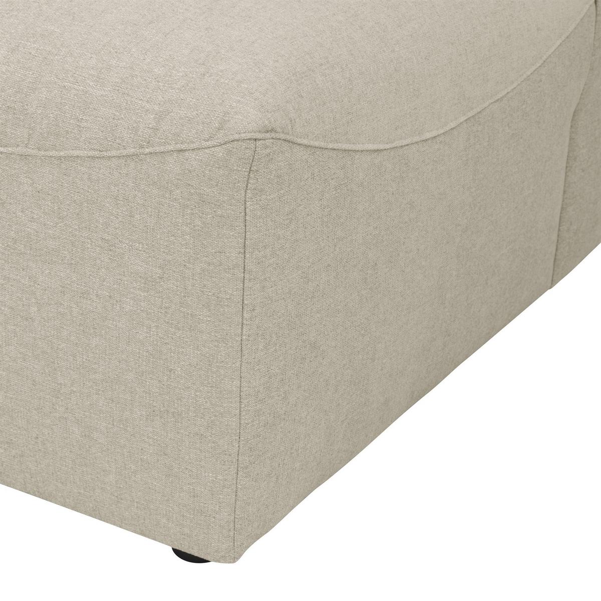 SOFA Element Armlehne rechts Kattrina Flachgewebe creme - Creme, Kunststoff (100/73/100cm) - 58aufmkessel