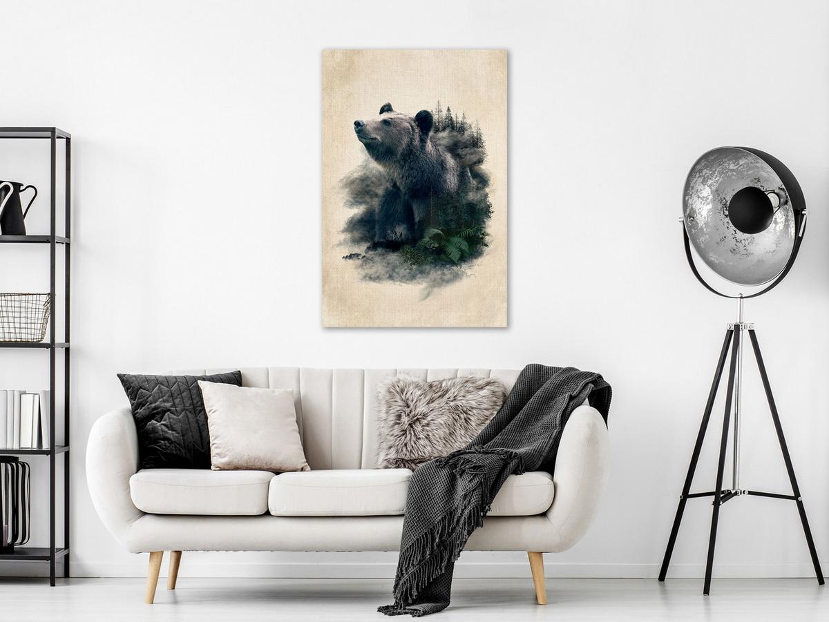 KUNSTDRUCK Braun 40/60 cm - Braun/Grau, Textil (40/60cm) - KUNSTLOFT