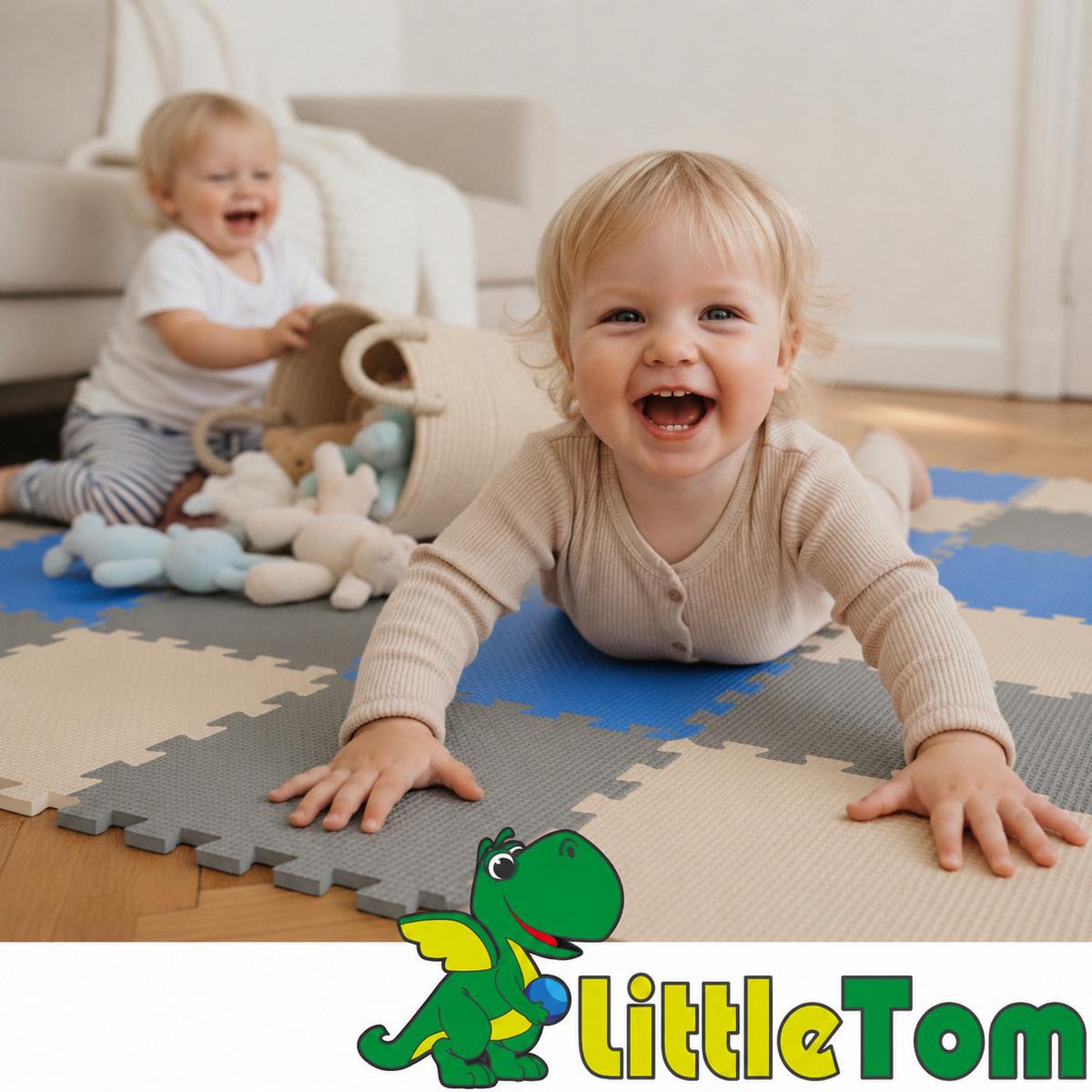 SPIELMATTE ab Null - 270/90 cm Puzzlematte Grau - Multicolor, Kunststoff (30/30cm) - Littletom