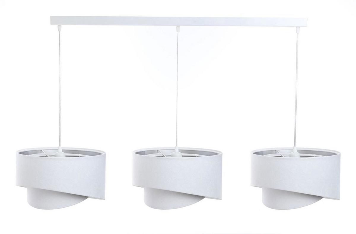 HÄNGELEUCHTE Silber 30/18 cm - Weiß, Kunststoff (30/0.3/18cm) - ONZENO