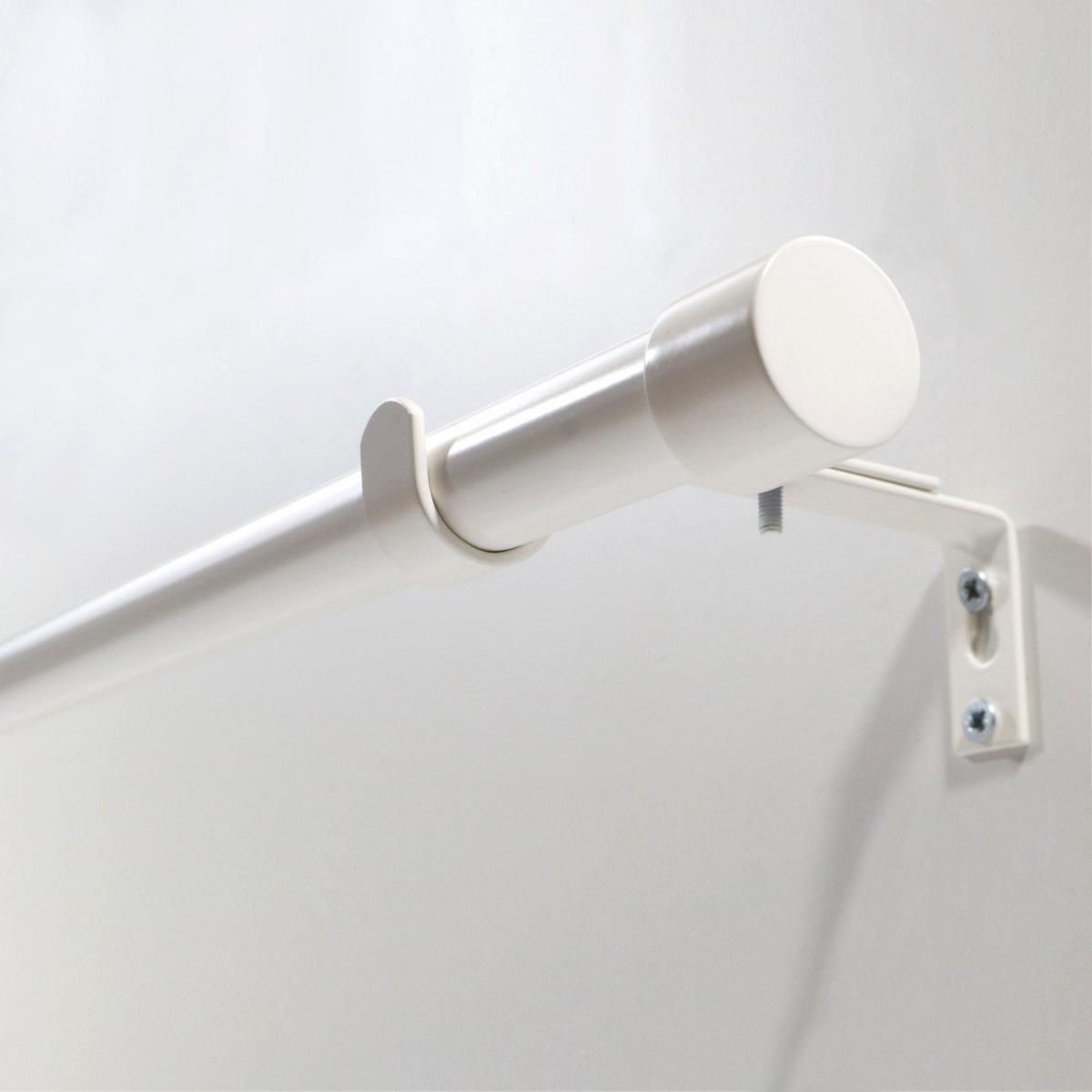 GARDINENSTANGE ausziehbar 120-210cm 1-Lauf Flexa - Weiß, Metall (120cm) - Deco-Raum