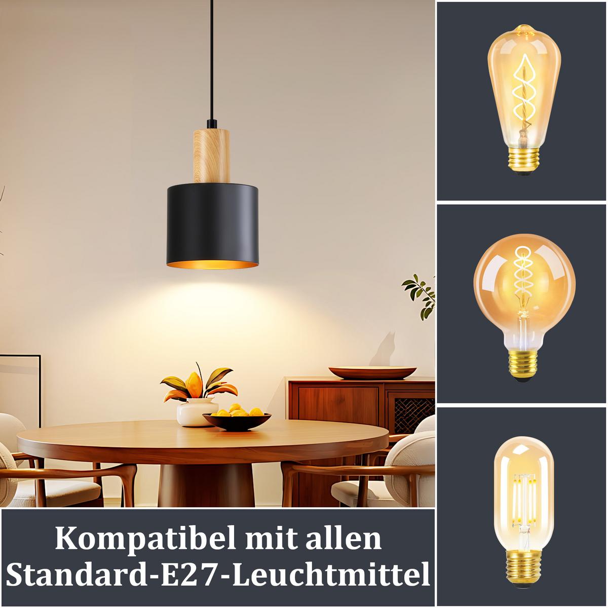 PENDELLEUCHTE Corinor 12/10/173.5 cm - Schwarz, Metall (12/10/173.5cm) - ZMH