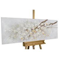 ÖLGEMÄLDE 150/50 cm - Weiß, Holz/Textil (150/50cm) - KUNSTLOFT