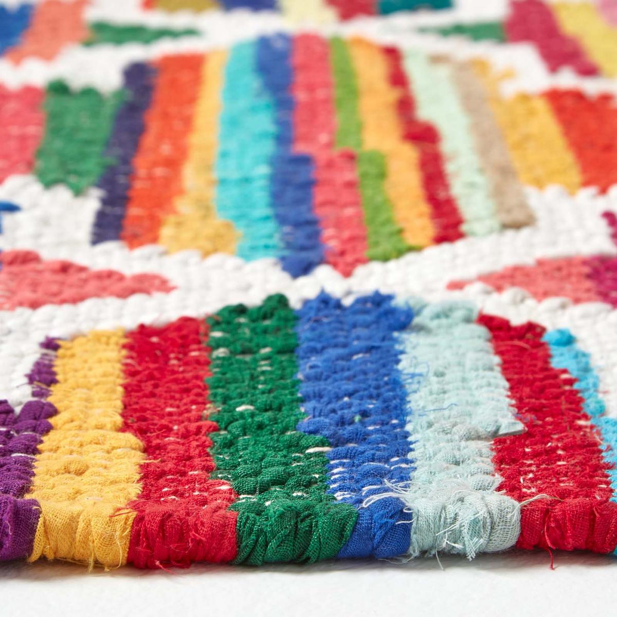 FLICKENTEPPICH-LÄUFER Amsterdam 66/200 cm - Multicolor, Textil (66/200cm) - Homescapes