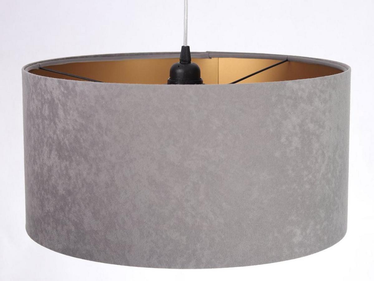 HÄNGELEUCHTE Grau 50/25 cm - Goldfarben/Grau, Kunststoff (50/0.8/25cm) - ONZENO