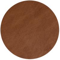 TEPPICH Kurzflor Waschbar LECH in Braun, einfarbig, Ø 160 cm - Braun, Textil (160/160cm) - KADIMA DESIGN