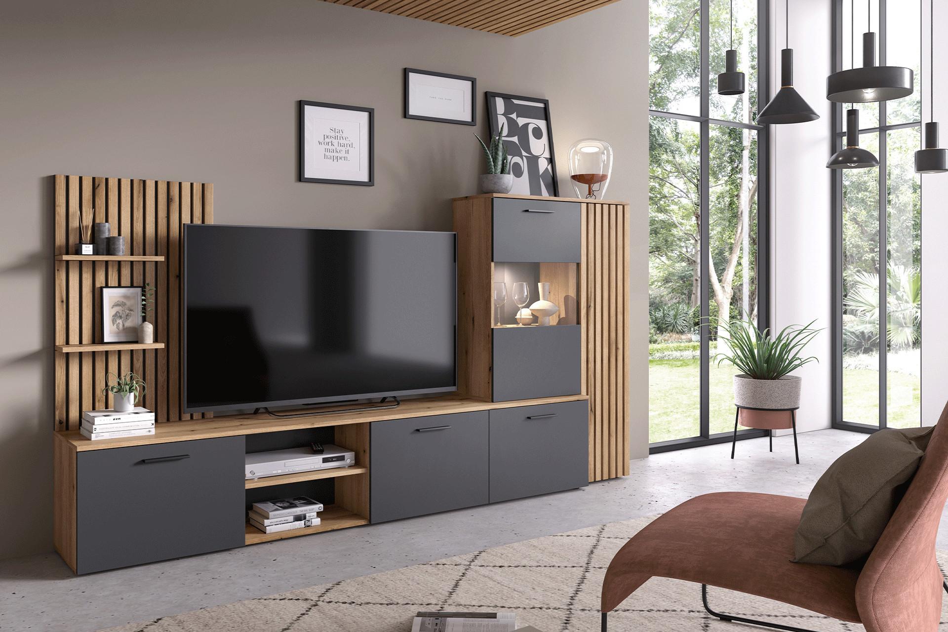 Wohnwände mit Stil für Ordnung bei mömax