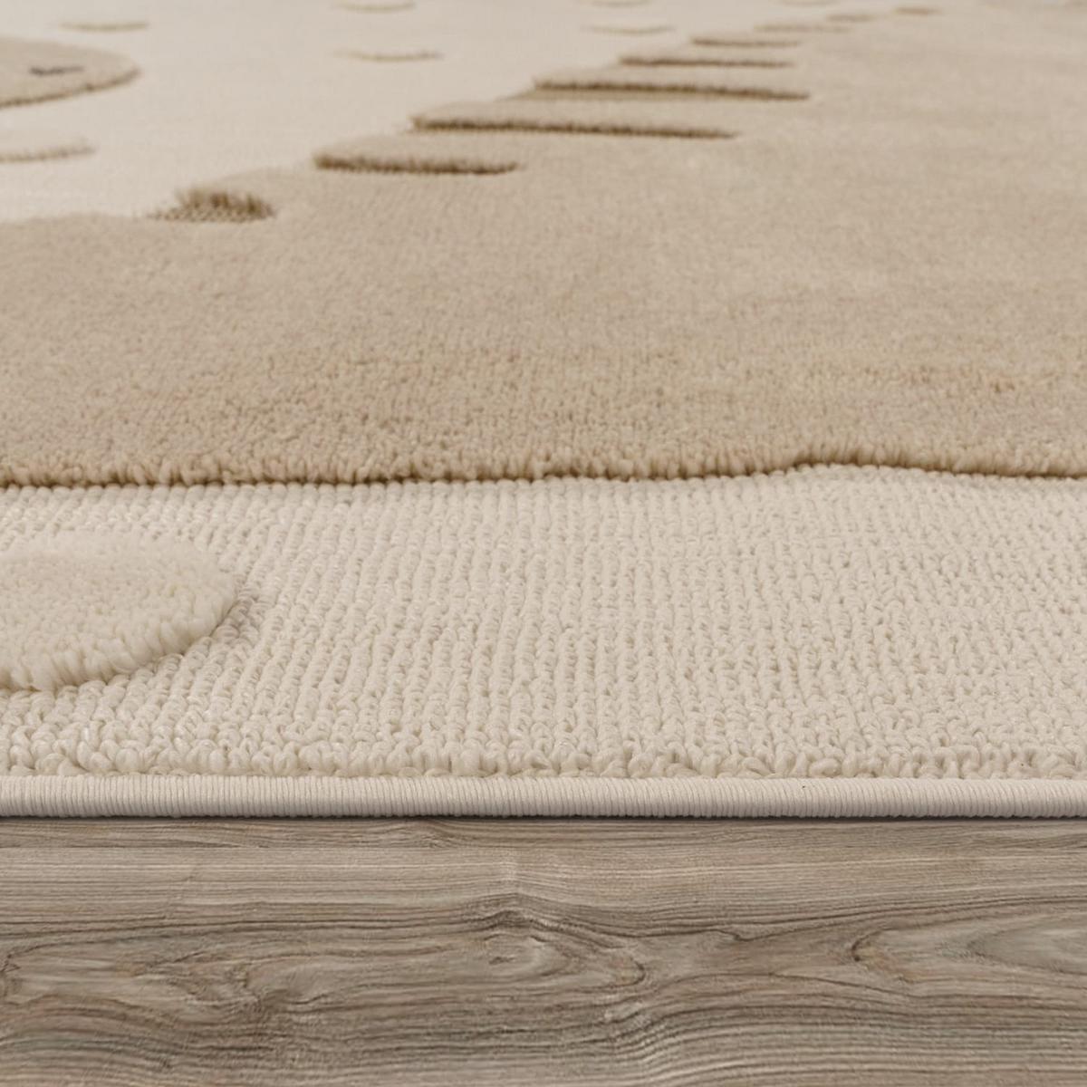 KINDERTEPPICH, mit Dino-Motiv, Beige, 120 x 160 cm - Beige, Textil (160/120cm) - KADIMA DESIGN